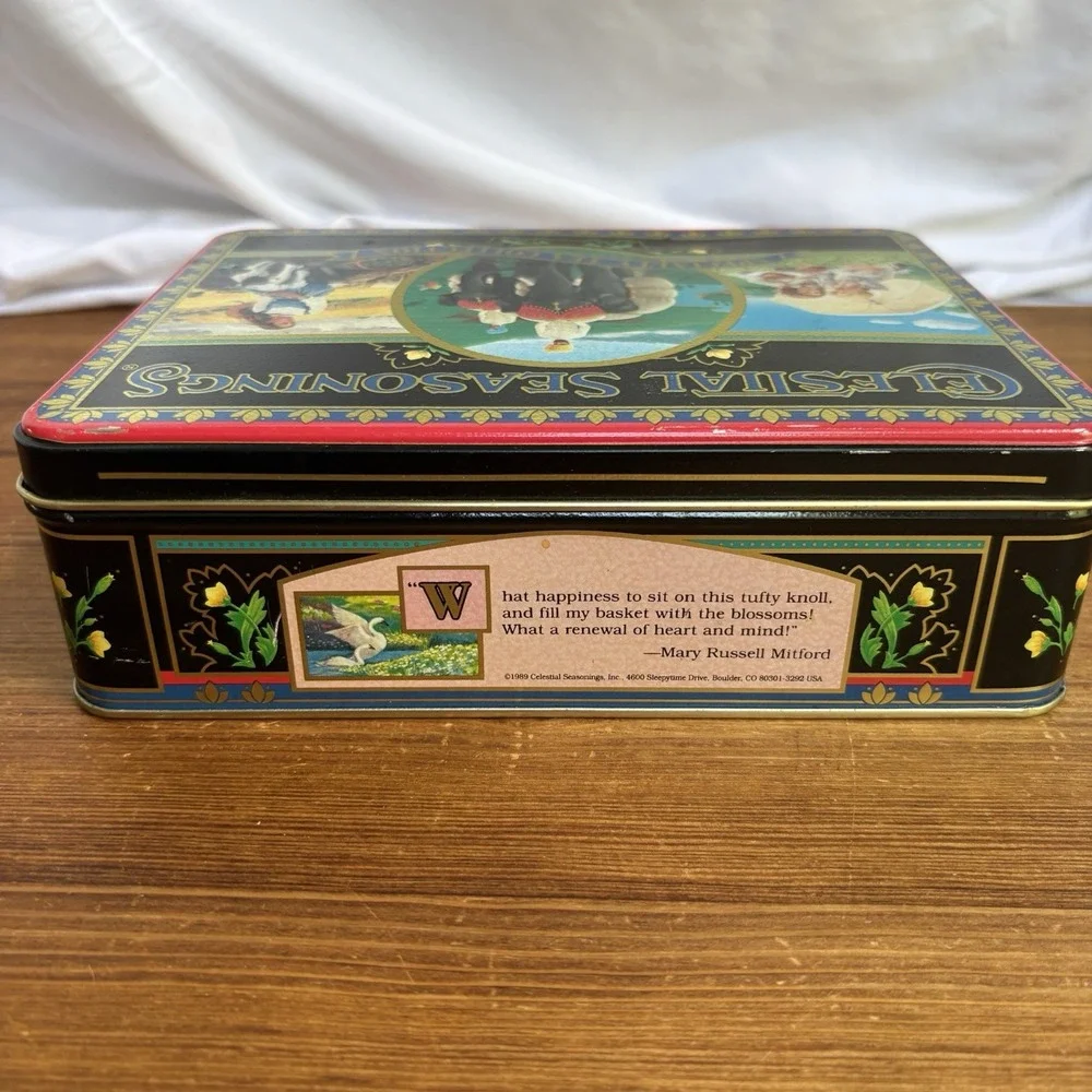 Vintage Celestial Seasonings Specialty Tea Collection Tin 1990s